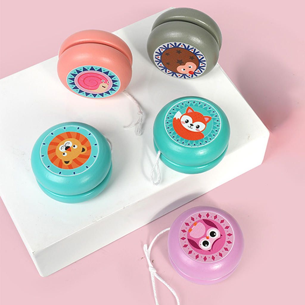 Traditional Wooden Yoyo Toy Gifts Long Spin Times Professional Snail