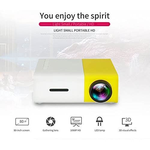 1080P FHD Portable Mini Projector LED, Mini Home Projector