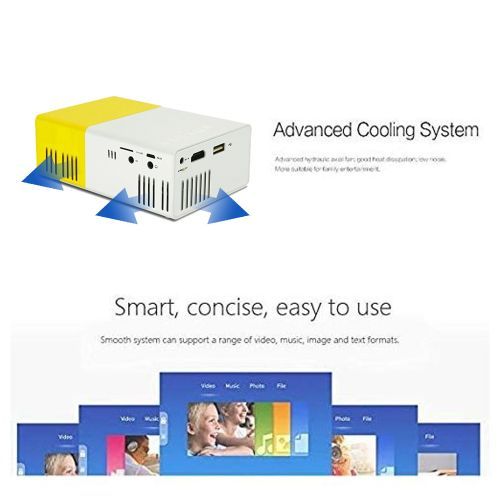 1080P FHD Portable Mini Projector LED, Mini Home Projector