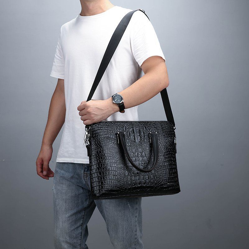 Nylon Waterproof Briefcase Mens Handbags Crossbody