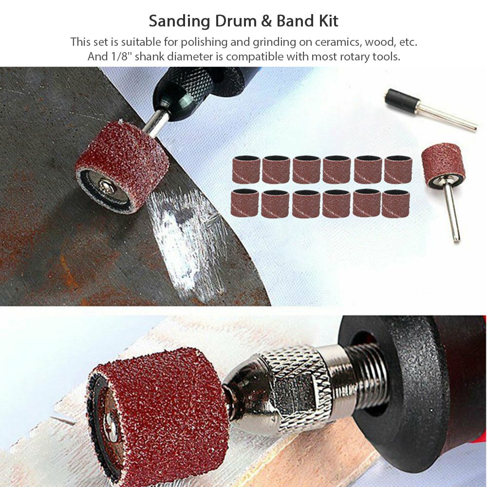 151Pcs Rotary Tool Accessories Kit Universal 1/8'' Shank