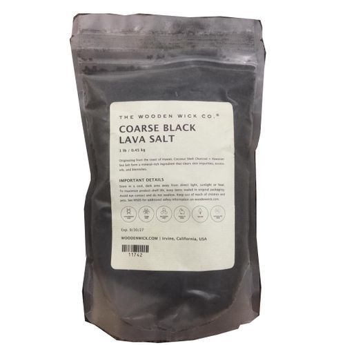 COARSE BLACK LAVA SALT 1lbs Detoxifying Bath & Spa Salt