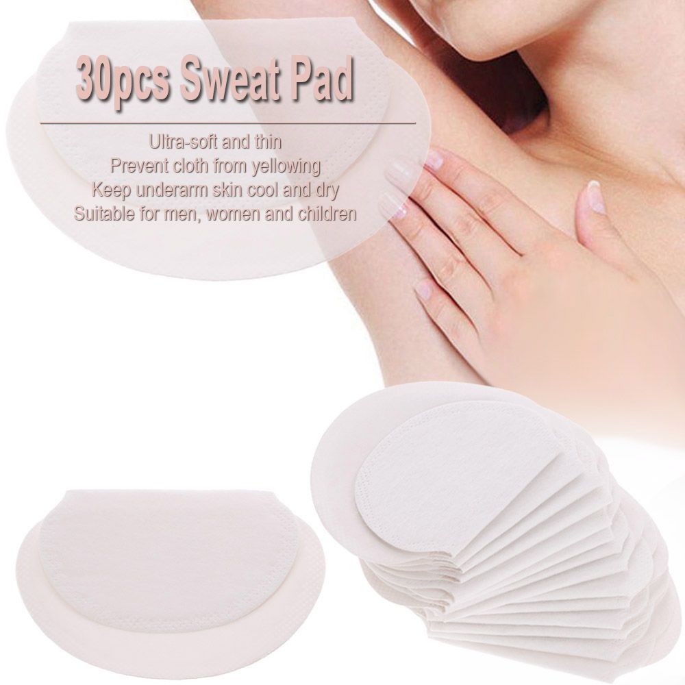 30pcs Summer Sweat Pad Perspiration Absorbing Guard Underarm