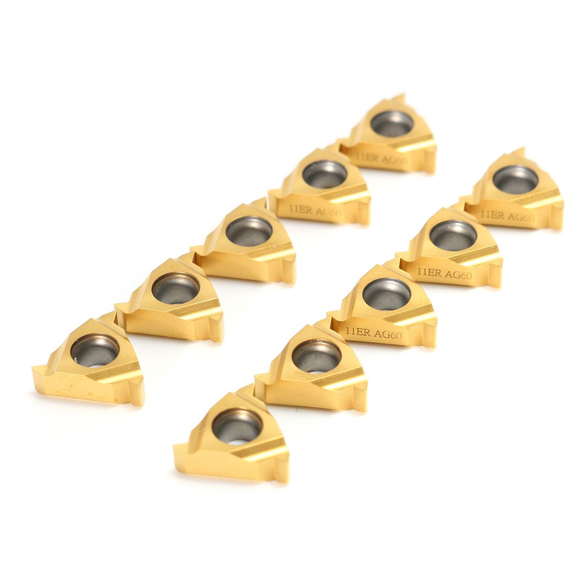10 PCS 11ER A60 11ER 14 A60 Carbide Inserts CNC Lathe