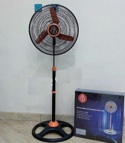 STANDING FAN BB BLACK WITH ORANGE BLADE