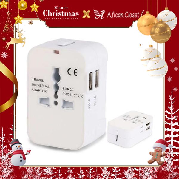 Worldwide All In One Universal Travel Adapter With USB Charging Ports For USA EU UK AU