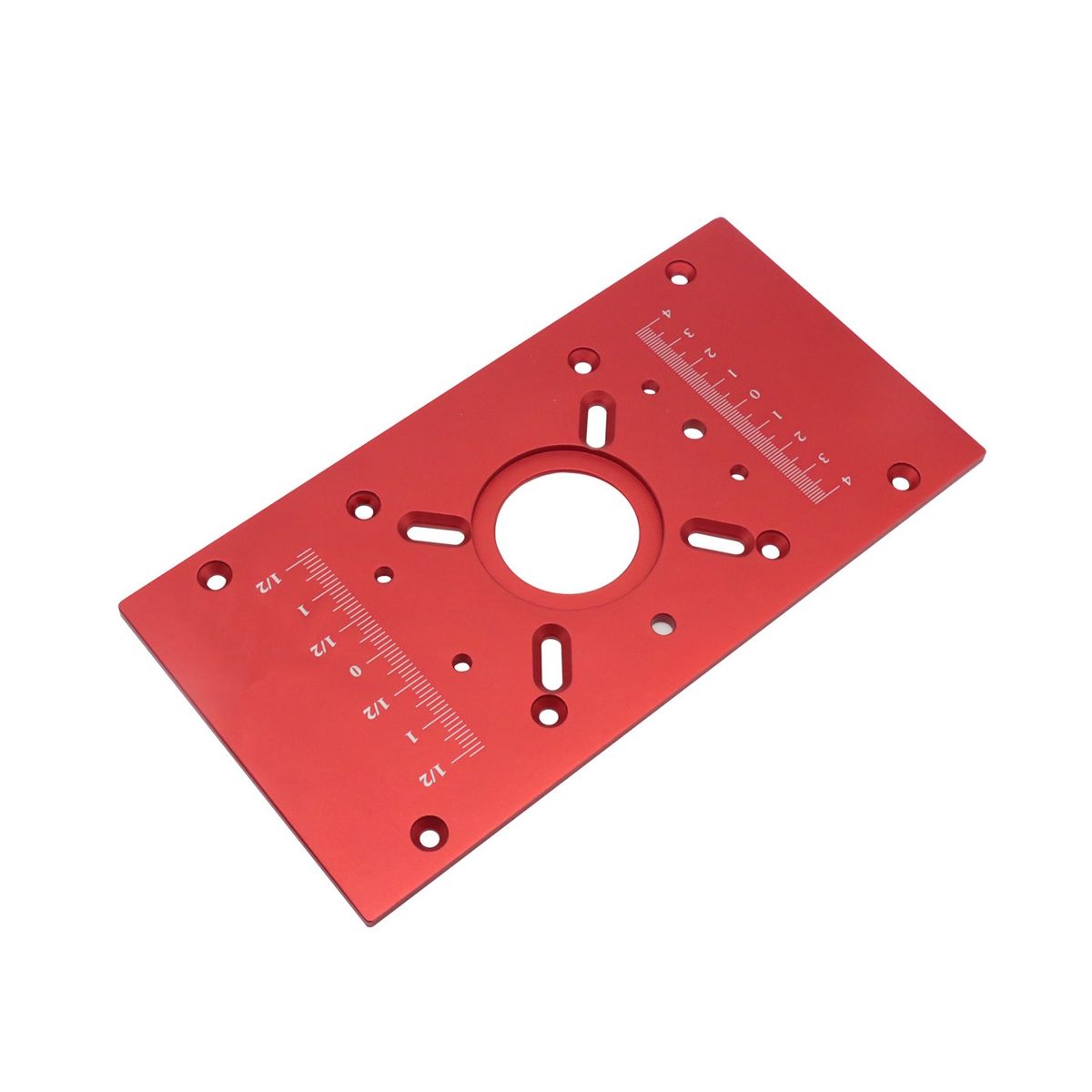 Router Table Insert Plate Router Lift Kit - Woodworking Router Lift Flip Plate for 65mm Motor Trimming Machine-Red