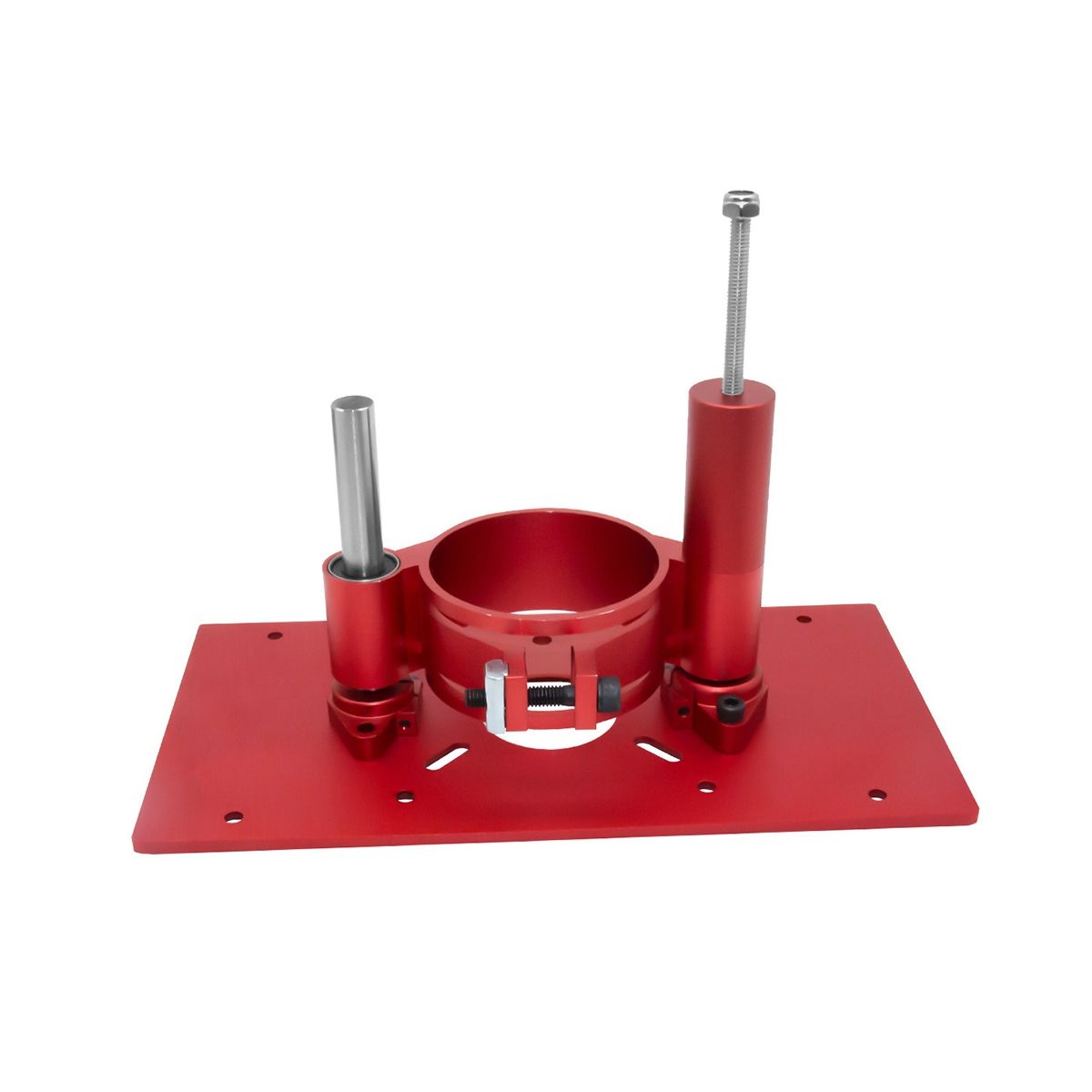 Router Table Insert Plate Router Lift Kit - Woodworking Router Lift Flip Plate for 65mm Motor Trimming Machine-Red