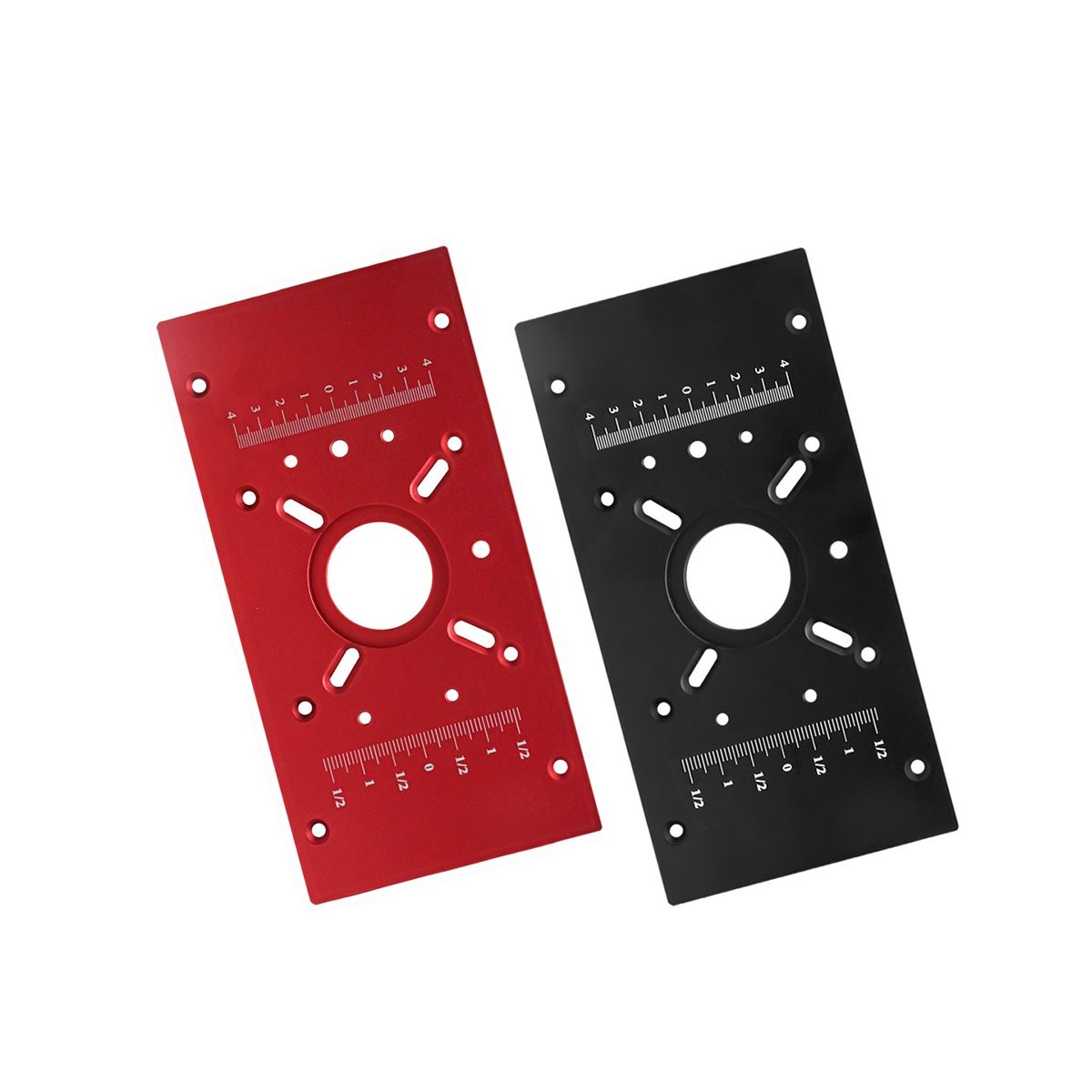 Router Table Insert Plate Router Lift Kit - Woodworking Router Lift Flip Plate for 65mm Motor Trimming Machine-Red