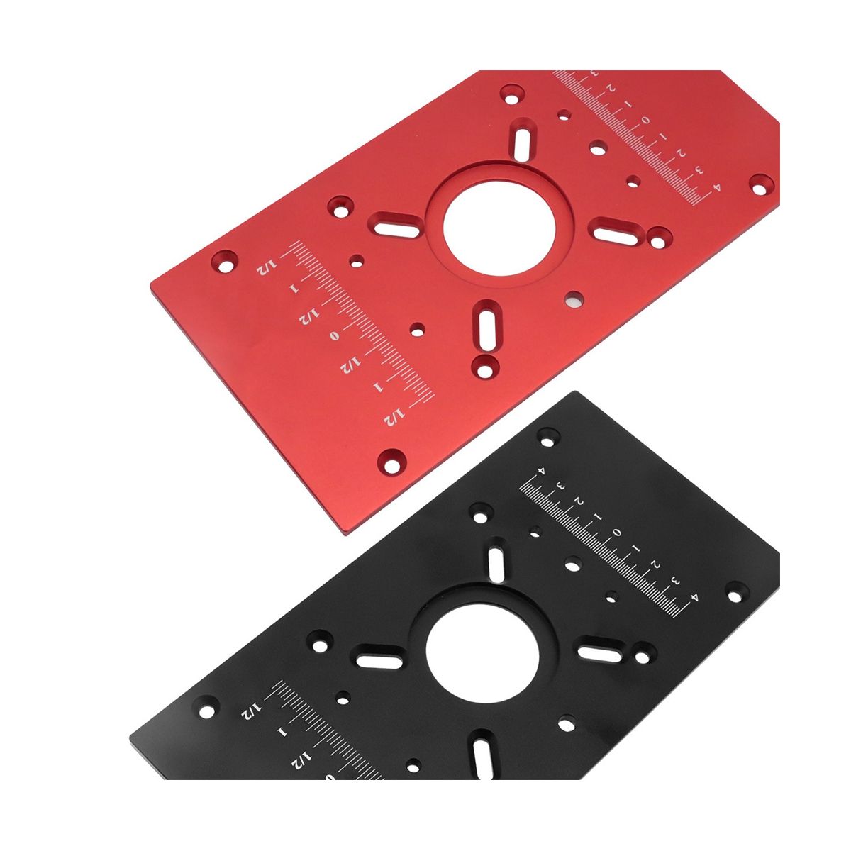 Router Table Insert Plate Router Lift Kit - Woodworking Router Lift Flip Plate for 65mm Motor Trimming Machine-Red