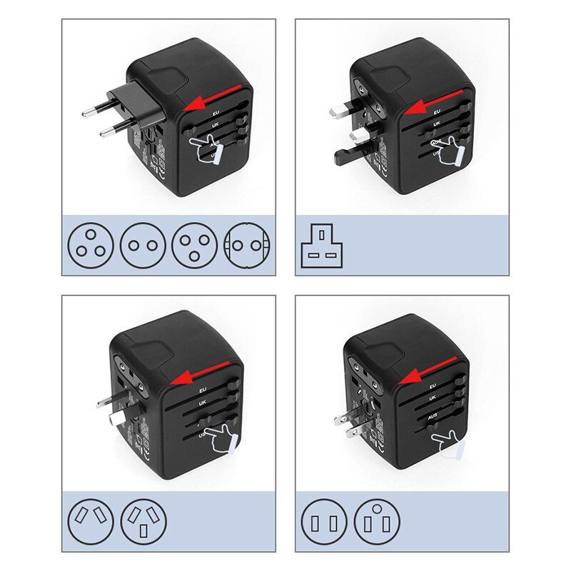 Travel Adapter Socket International Universal Power Adapter