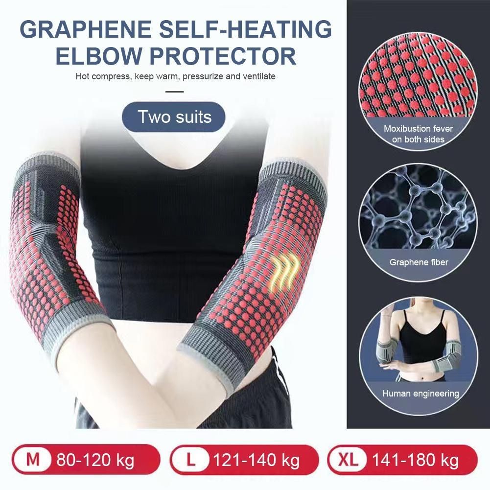 2pcs Self Heating Tendonitis Elbow Support Pad Arm Compression Support Protector