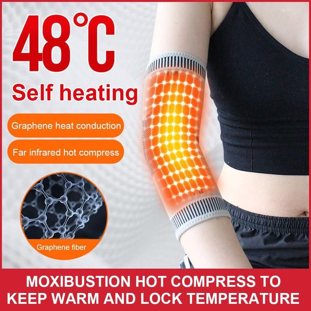 2pcs Self Heating Tendonitis Elbow Support Pad Arm Compression Support Protector