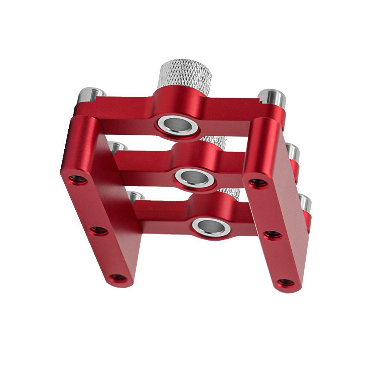 Self Centering Dowelling Jig Woodworking Hole Drill Guide,Dowel Hole Positioner Locator with 3-10Mm Drill Sleeves