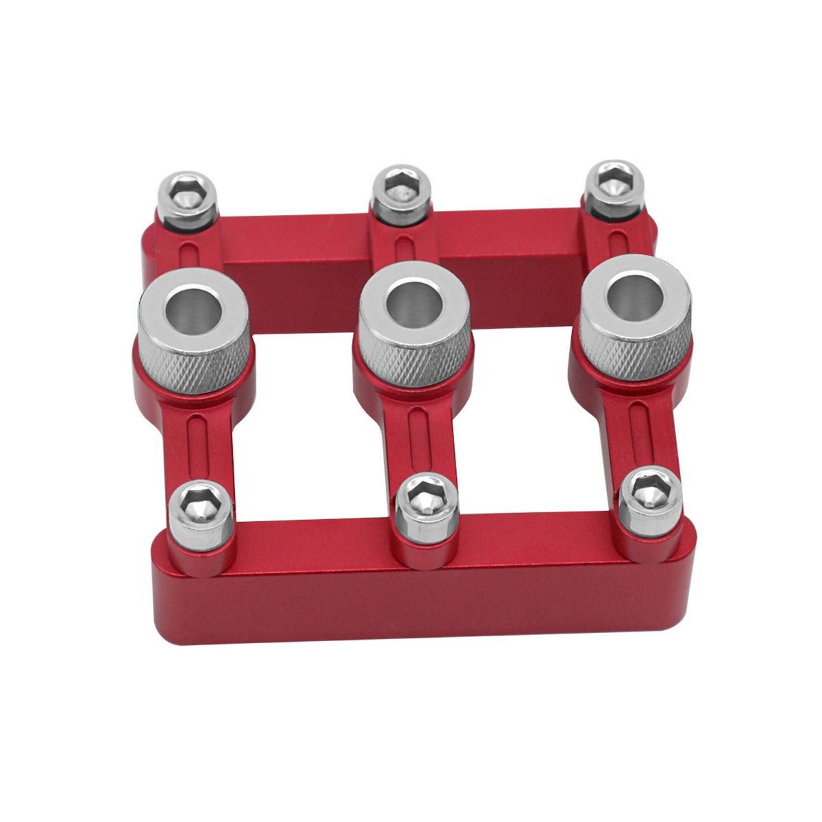 Self Centering Dowelling Jig Woodworking Hole Drill Guide,Dowel Hole Positioner Locator with 3-10Mm Drill Sleeves