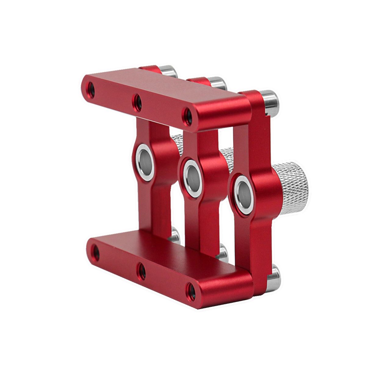Self Centering Dowelling Jig Woodworking Hole Drill Guide,Dowel Hole Positioner Locator with 3-10Mm Drill Sleeves