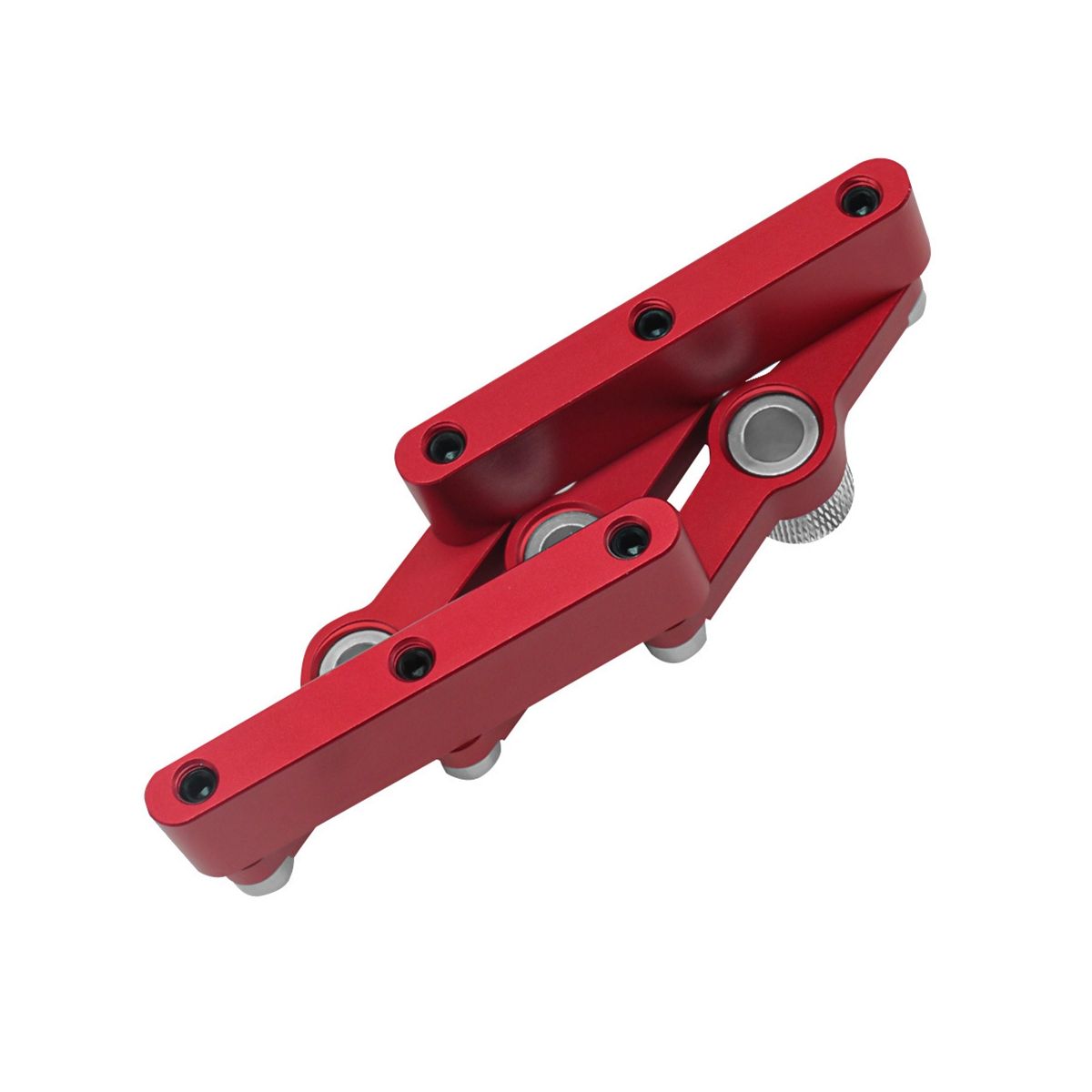 Self Centering Dowelling Jig Woodworking Hole Drill Guide,Dowel Hole Positioner Locator with 3-10Mm Drill Sleeves