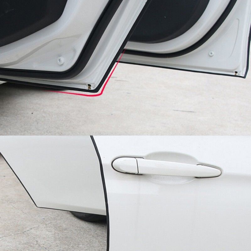 500cm Car Door Edge Lip Guard Protector Moulding Trim-Black