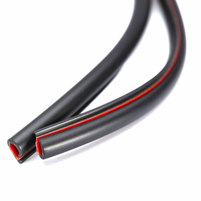 500cm Car Door Edge Lip Guard Protector Moulding Trim-Black