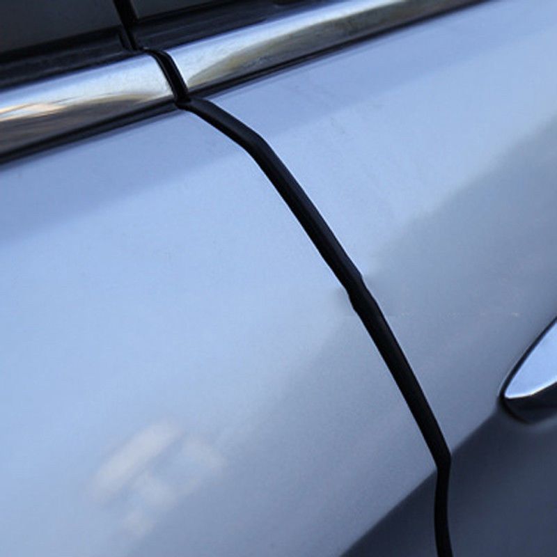 500cm Car Door Edge Lip Guard Protector Moulding Trim-Black