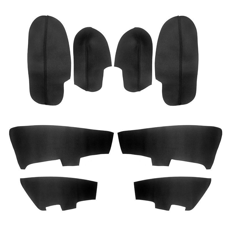 Soft Microfiber Leather Door Panels Cover For Honda Accord 2008 2009 2010 2011 2012 Car Interior Door Armrest Cover Sticker Trim