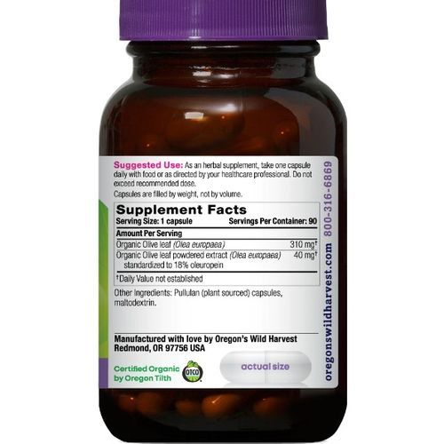Wild Harvest, Olive Leaf 90 Capsules,Antioxidant Support