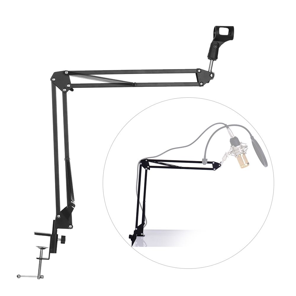 Adjustable Microphone Stand Suspension Boom Scissor Arm Mic