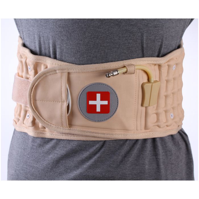 Back Pain Lumbar Spinal Waist Belt Brace With Air Hand Pump