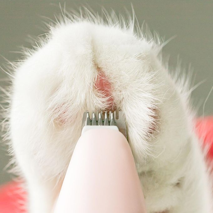 Puppy Kitten Hair Trimmer  Cordless Trimming Pink Rechargeable