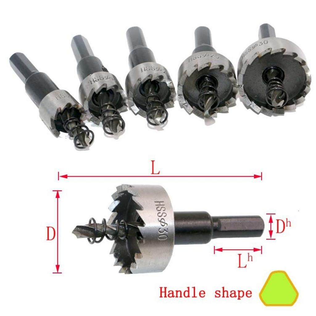 High Speed Steel HSS Hole Opener Metal Drill Bits Hole Cutter Saw Set