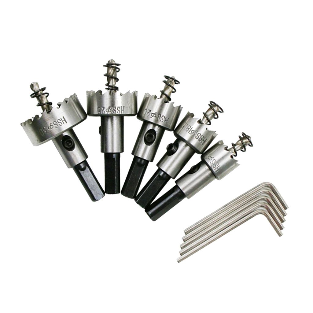 High Speed Steel HSS Hole Opener Metal Drill Bits Hole Cutter Saw Set