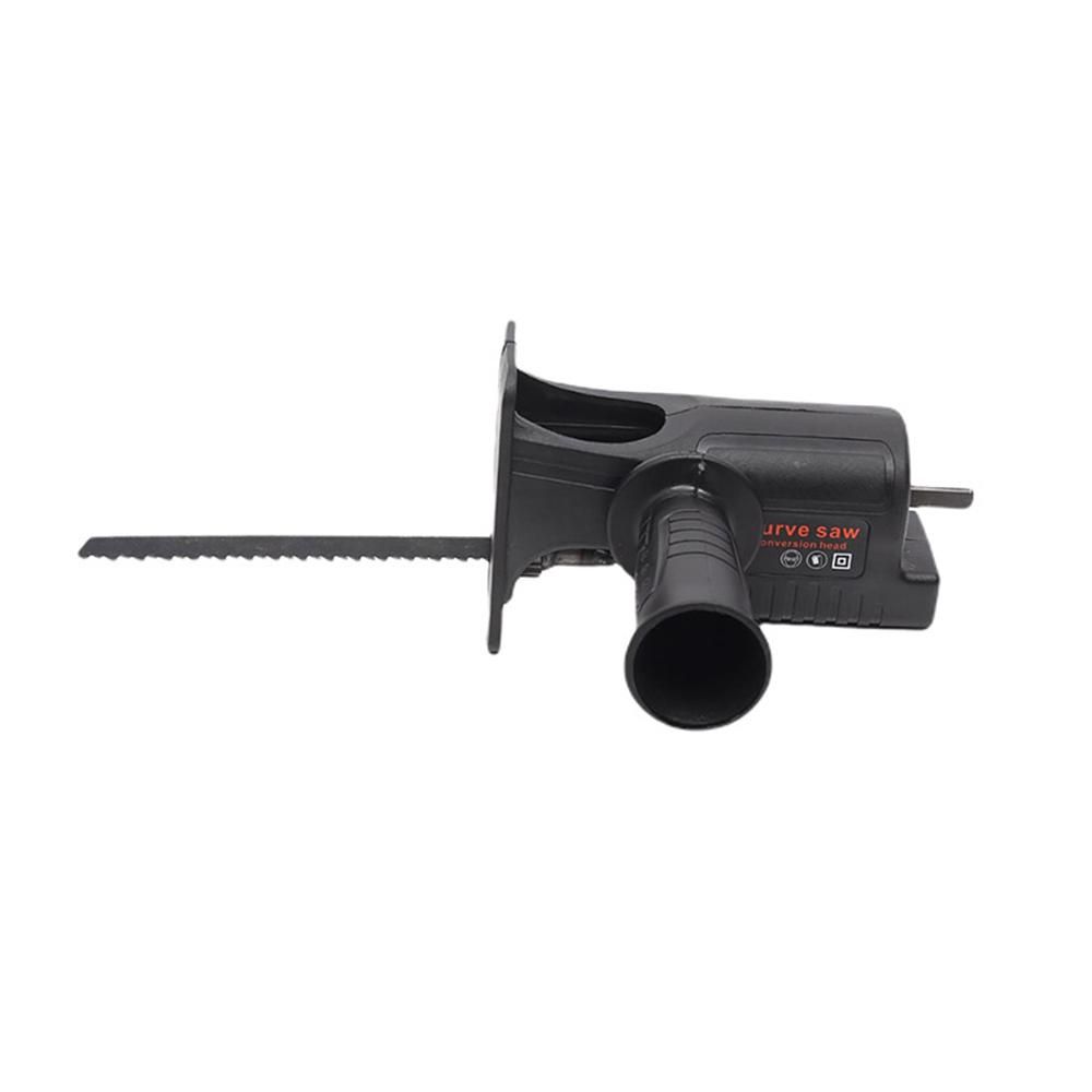 Electric Drill to Reciprocating Saw Adapter with 3 Replaceable Saw Blades Power Drill Modified Tool Electric Saw Converter for Wood Metal Plastic Bone Leather
