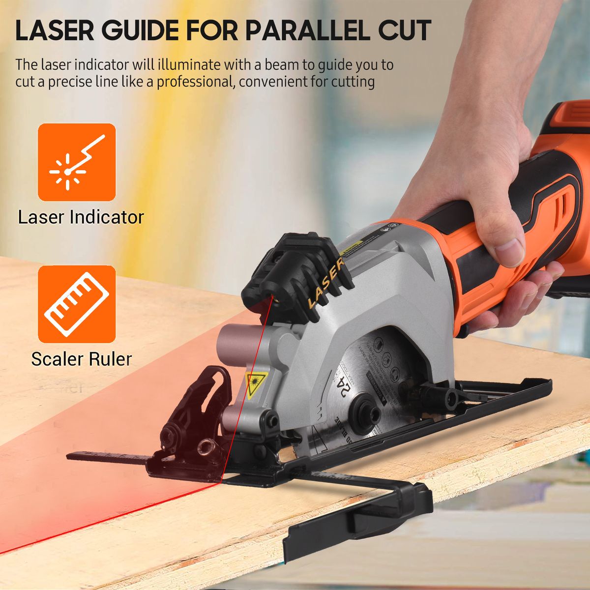 Professional Cordless Mini Circular Saw 20V 3400RPM Circular