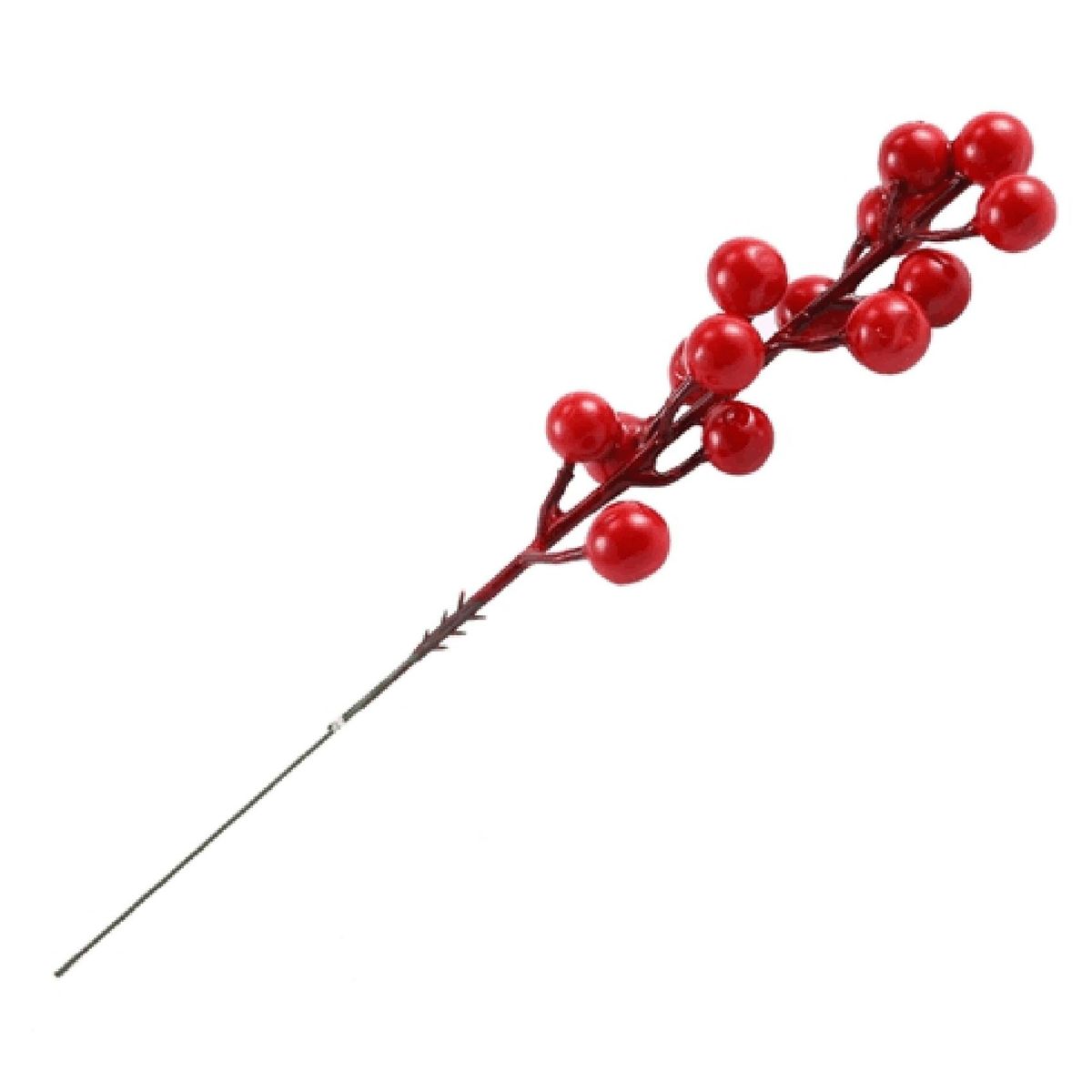 Red Berry Stems,24 Pack 7.9 Inch Artificial Christmas