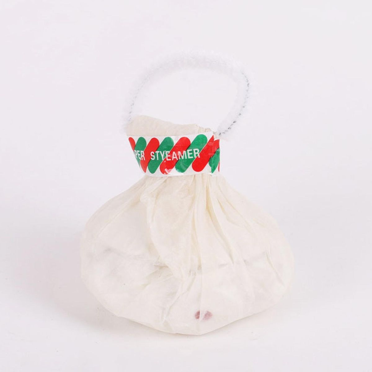 Hand Throw Streamers 10pcs Celebration Streamer Popper Set for Parties White