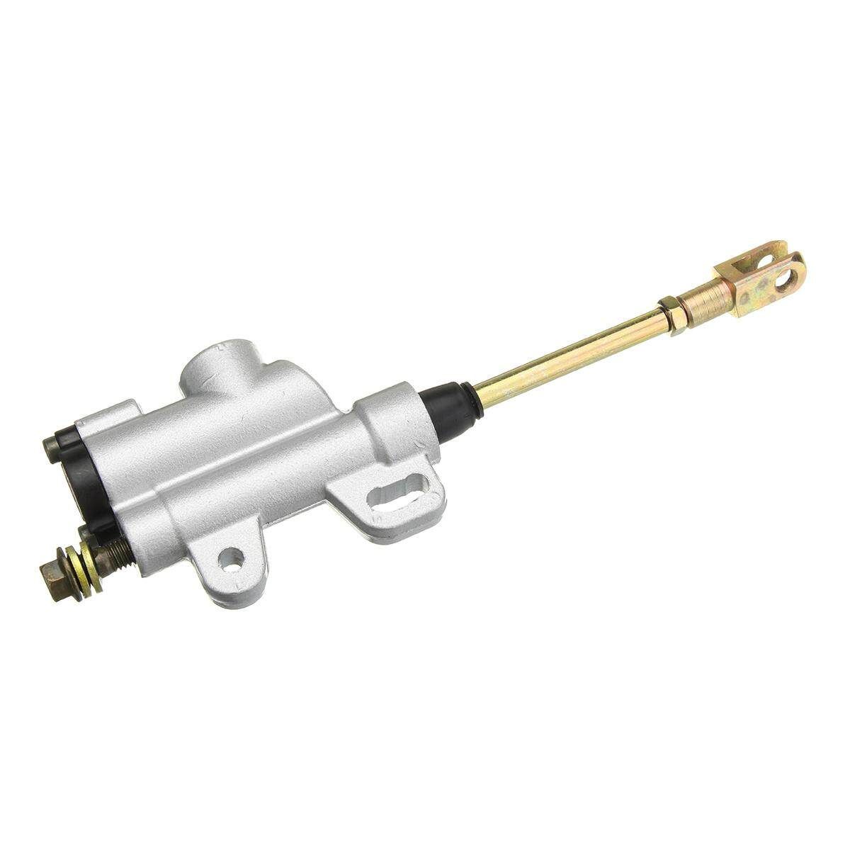SILVER 8mm Banjo Back Rear Hydraulic Brake Master Cylinder PIT PRO Dirt Bike ATV