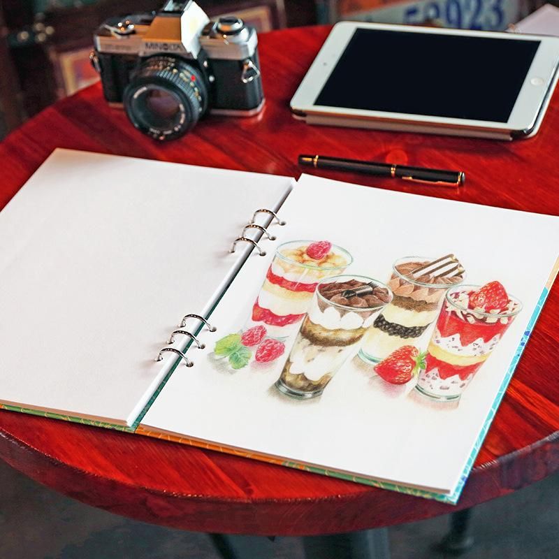 A4 Sketchbook Loose-Leaf Removable Sketch Color Lead Painted Loose-Leaf Picture Book Sketchbook Art Portable Sketch Picture Book