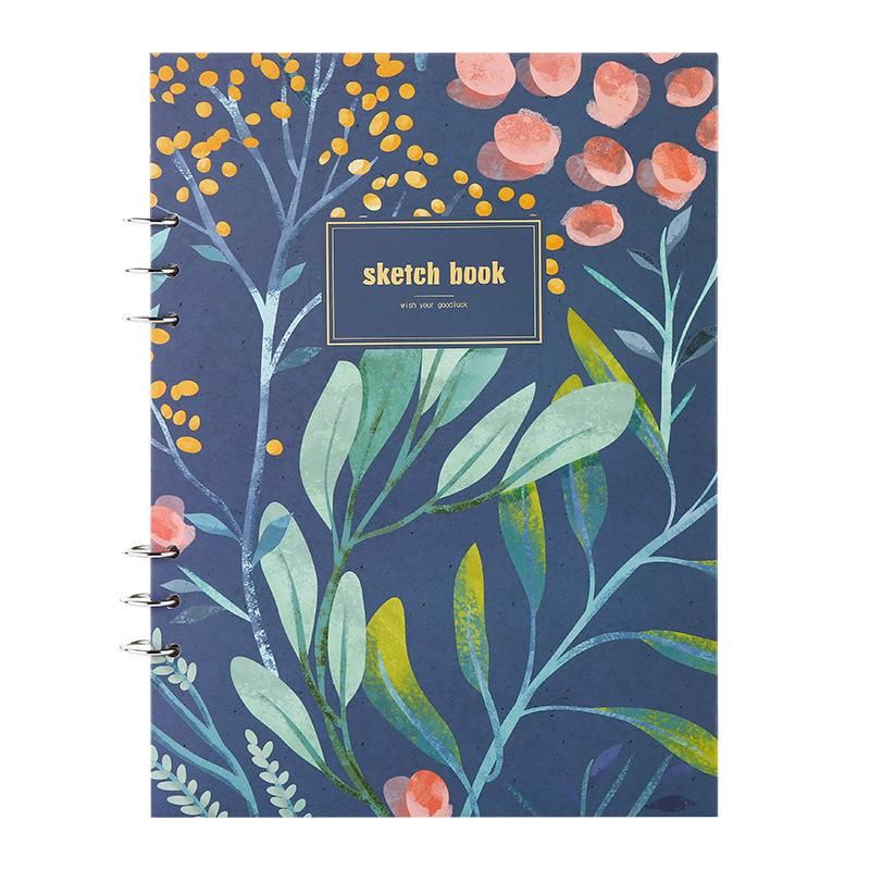 A4 Sketchbook Loose-Leaf Removable Sketch Color Lead Painted Loose-Leaf Picture Book Sketchbook Art Portable Sketch Picture Book