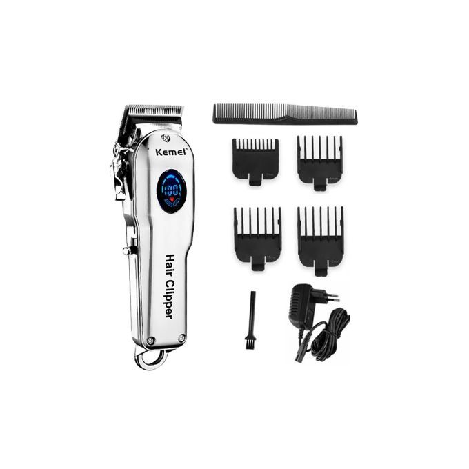 RECHARGEABLE HAIR CLIPPER WITH LED BATTERY DISPLAY