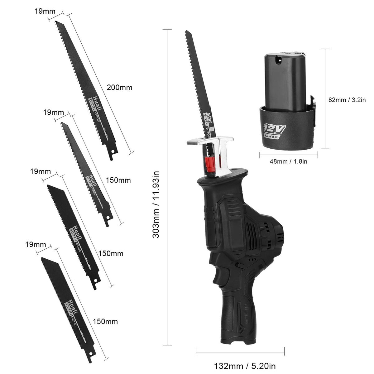 Portable Multifunctional Reciprocating Saws Outdoor Saber Saw Electric Power Tools for Cutting Wood Iron Sheet Plastics