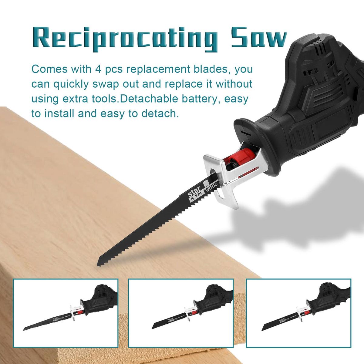 Portable Multifunctional Reciprocating Saws Outdoor Saber Saw Electric Power Tools for Cutting Wood Iron Sheet Plastics