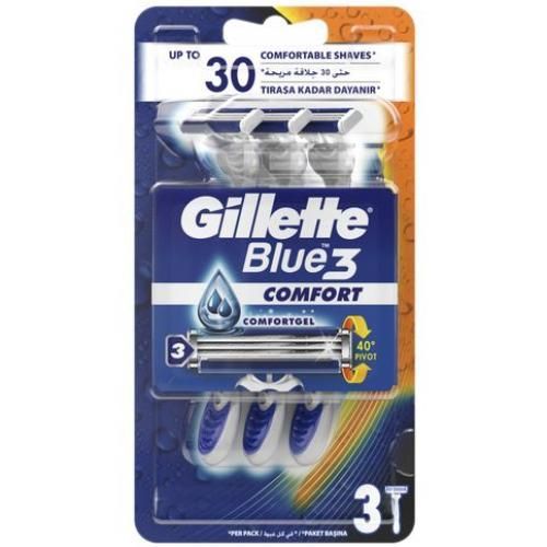 Blue 3 Men's Disposable Shaver - 3 Shaving Sticks