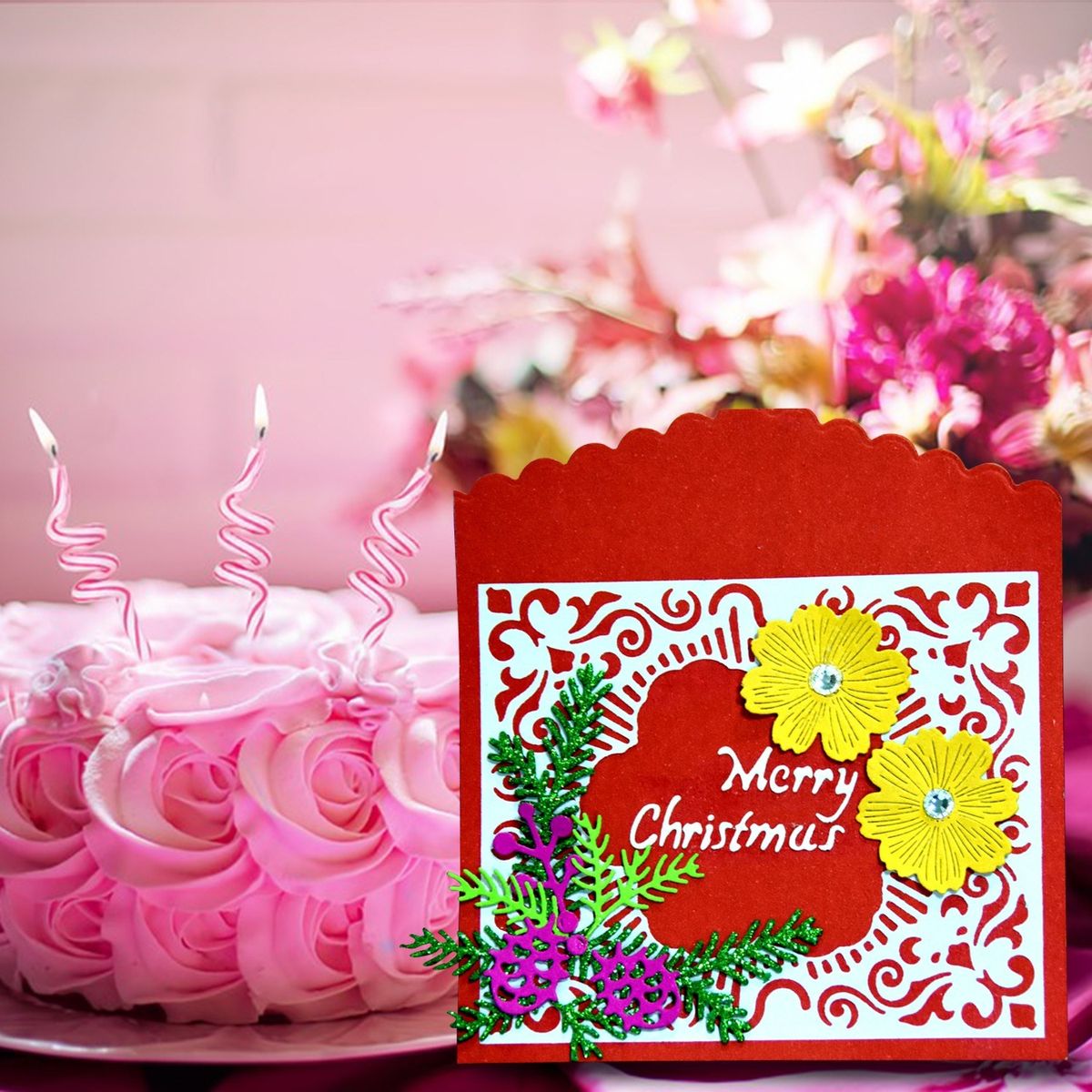 Christmas Metal Cutting Dies Leaves Shape Cutting Die For