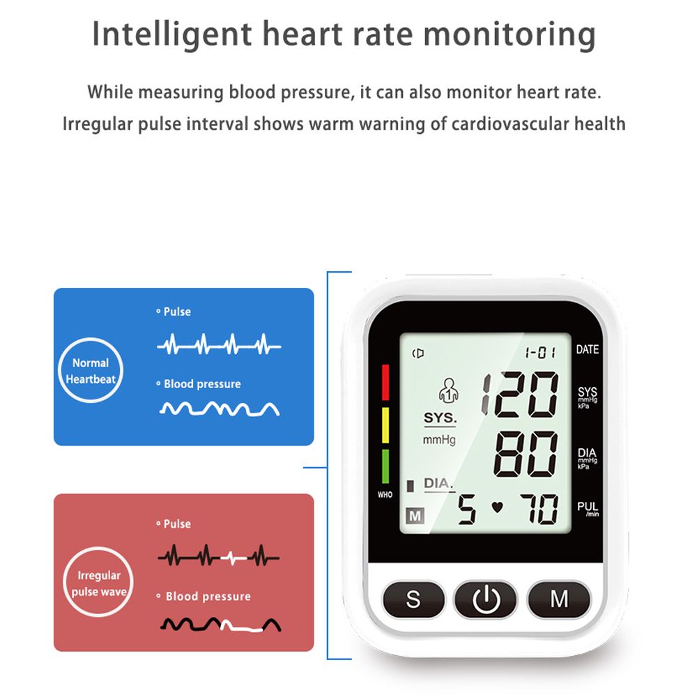 Blood Pressure Monitor BP Pulse Health Vascular Monitor