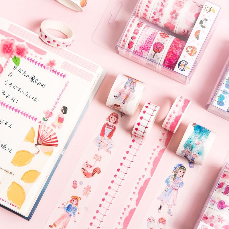 3 Boxes Hand Account Stickers Paper Tape