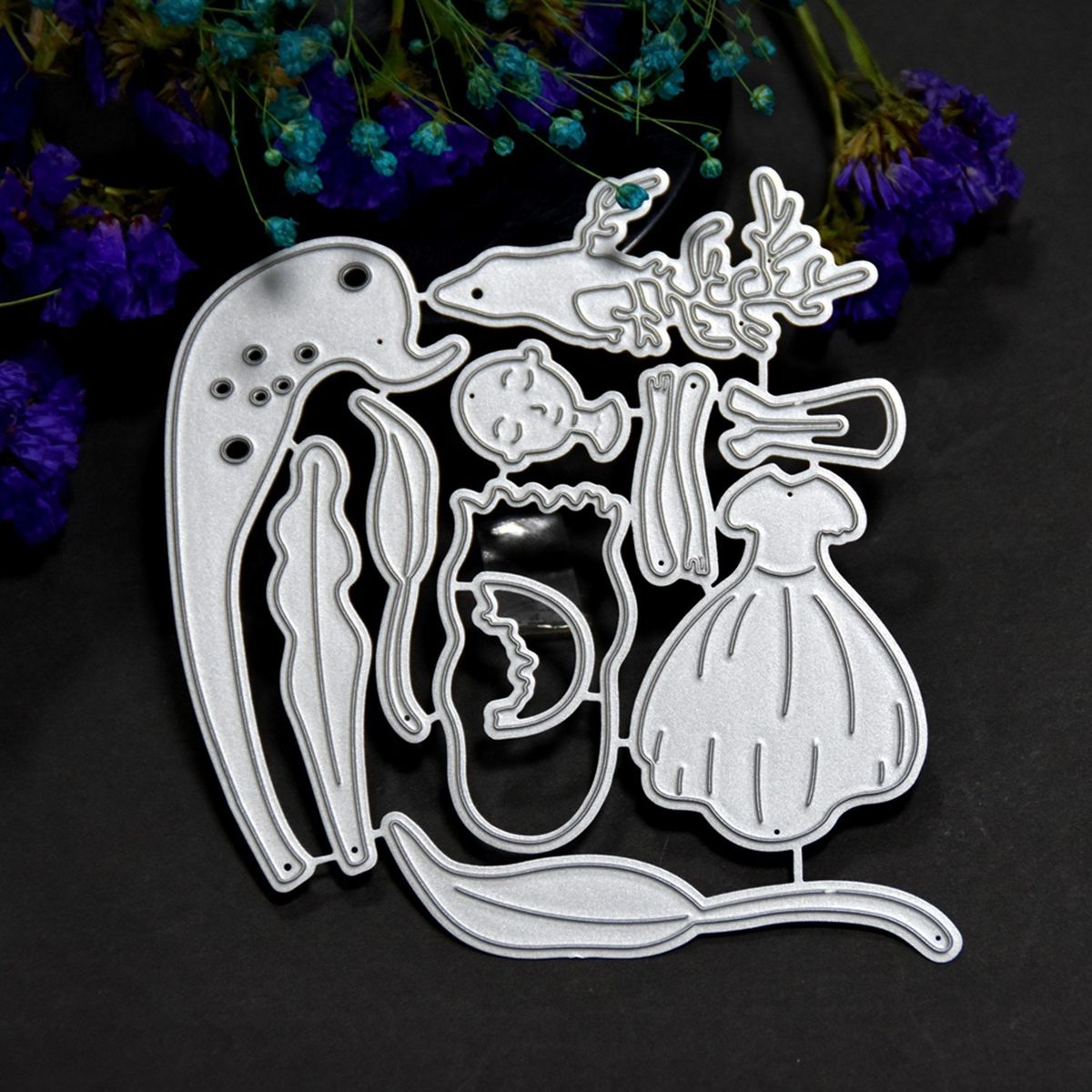 Christmas Metal Cutting Dies Girl Shape Cutting Die For DIY