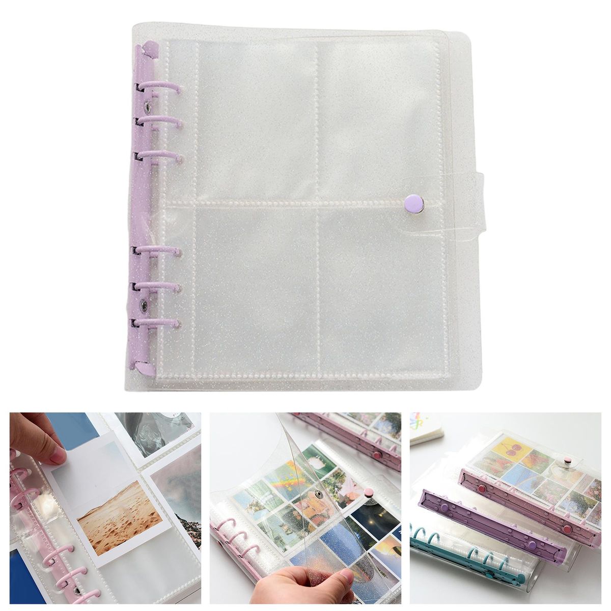 3 Inch Mini Photo Album 6- Binder Refillable