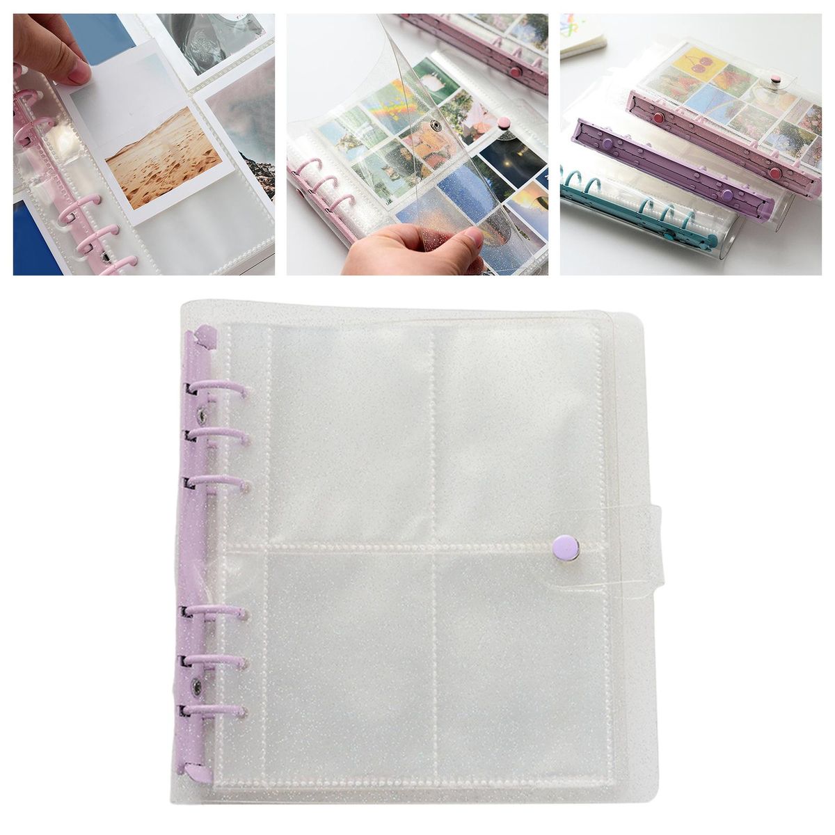 3 Inch Mini Photo Album 6- Binder Refillable