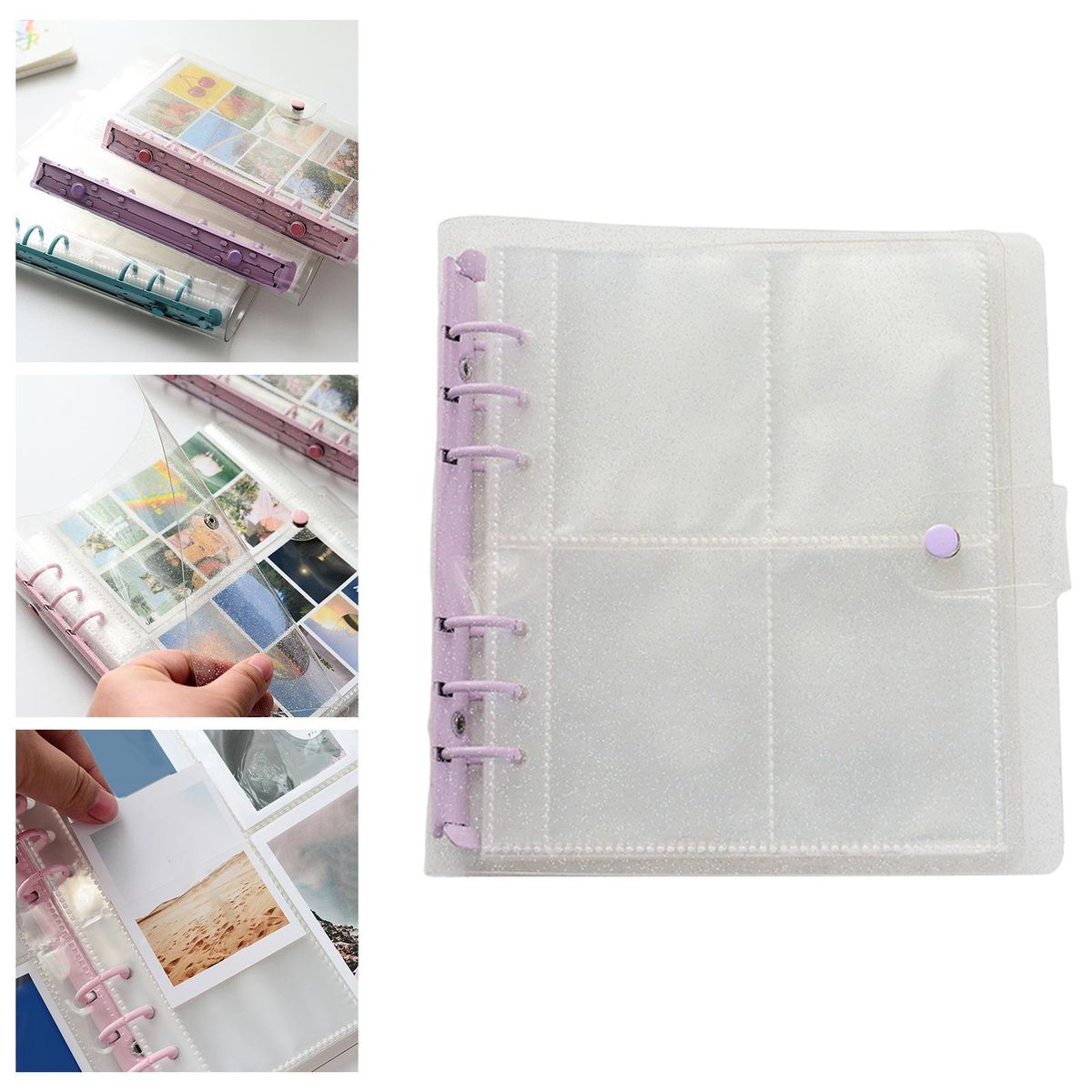 3 Inch Mini Photo Album 6- Binder Refillable