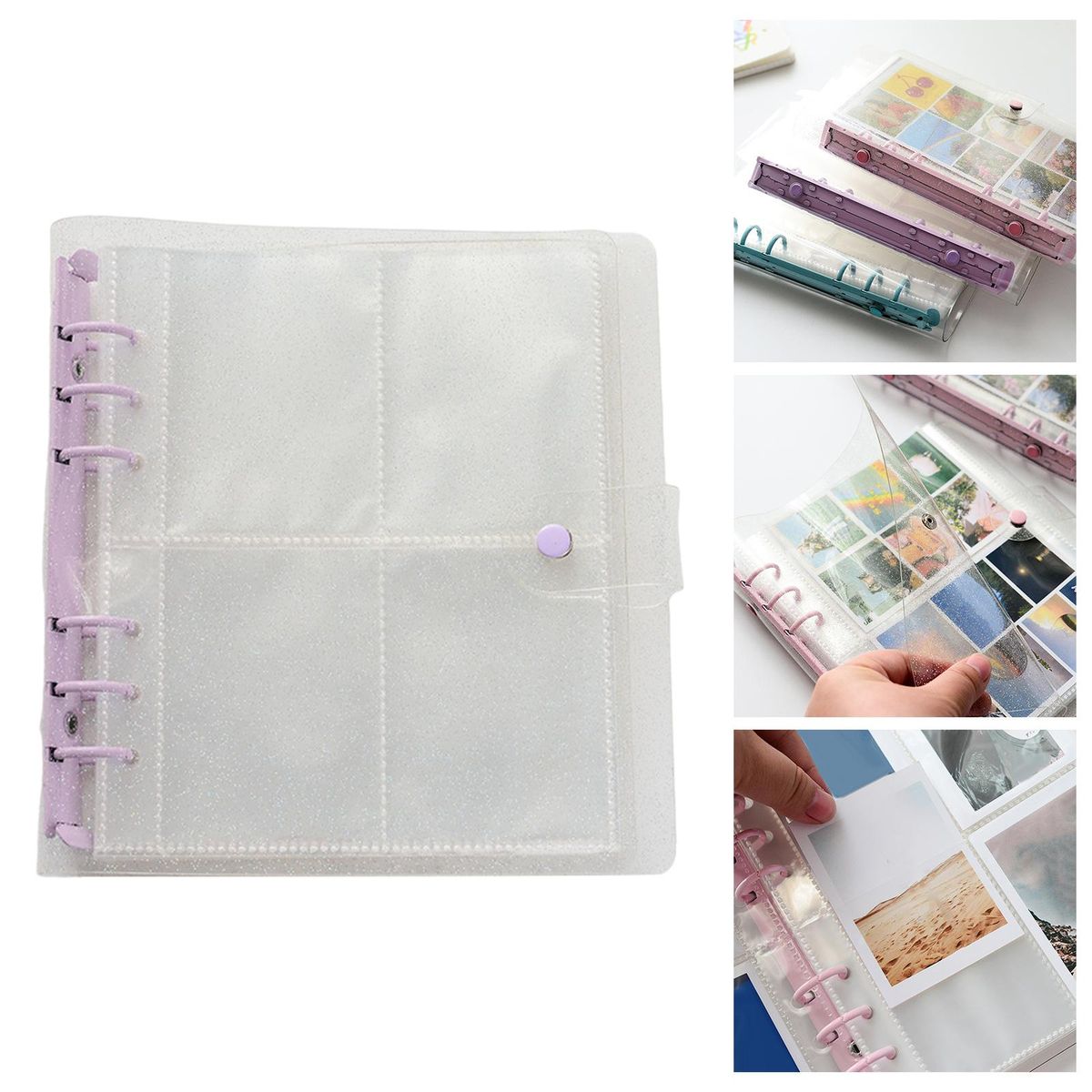 3 Inch Mini Photo Album 6- Binder Refillable